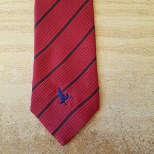 Hooam mens necktie Diagonal stripe red and black